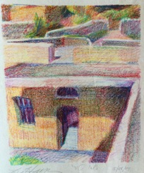 Abu Tor ruins
wax crayon Abu Tor ruins
wax crayon